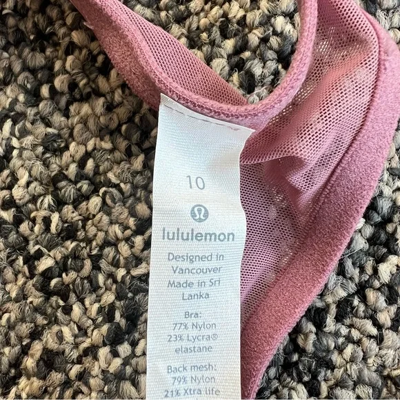 Lululemon Speed Up Mauve Pink Sports Bra - Picture 8 of 9